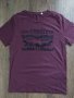 Levi's Burgundy Crew Neck Logo T-Shirt - страхотна мъжка тениска, снимка 5