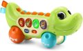 VTech Baby Бебешка сензорна играчка за бутане, алигатор със светлини,звуци, цветове и песни