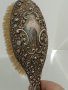 Стара маркирана сребърна английска четка за коса 1900г

