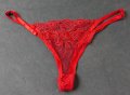 L/XL еротични червени бикини силно изрязанис регулация на талията, снимка 2