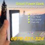 Мощна Соларна Батерия LED ЛЕД Прожектор Фенер за телефон Power Bank, снимка 1 - Външни батерии - 33347861