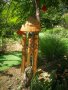 Вятърен звънец от дърво и бамбук Кокос , снимка 3