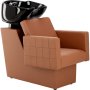 Фризьорски комплект Tom 2x хидравлични въртящи се фризьорски стола с керамична купа FJ-83023 ZESTAW, снимка 3