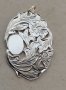Сребърен пандантив 'Цвете", рядка находка, снимка 2