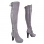 Ботуши над коляно в сиво - намаление!, снимка 2
