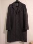 Мъжко зимно палто тъмно сиво каре, висококачествен вълнен плат XL 54, снимка 1 - Палта - 43780535