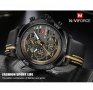 Мъжки часовник Naviforce Watch Army, Черен / Златист, снимка 5