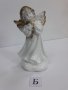 Бяло и златисто седефено - Ангел с букет - Модел Б , снимка 1 - Статуетки - 37925647