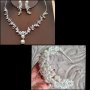 Диадема тиара корона колие обеци комплект , снимка 9