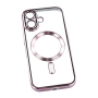 Силиконов кейс bSmart Chrome Magsafe с протектори за камерите, За iPhone 17 (6.3), Розово-златен, снимка 3