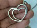 Сребърно колие 925 сърце, снимка 5