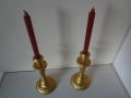 Комплект от 2 бр. бронзови свещника, снимка 2