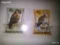Колекция 2 бр. стари Унгарски марки с птици, 1962 г.