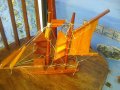 Модел на ветроходен кораб от дърво, снимка 1