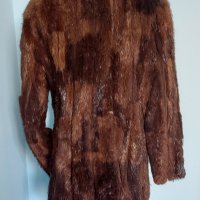 Палто от нутрия / естествена кожа с косъм, снимка 10 - Палта, манта - 16099869