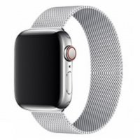 Нови Каишка Верижка за Watch Apple Milanese Loop 38мм 40mm 42mm  44mm 45mm  Неръждаема Стомана, снимка 5 - Смарт гривни - 39851347