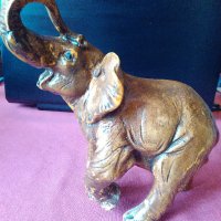 Стар голям гипсов слон, снимка 1 - Антикварни и старинни предмети - 28164269