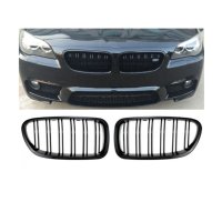 Двойни бъбреци решетки, BMW F10, F11 М5 тип, след 2010 г., черен гланц, лак, снимка 1 - Аксесоари и консумативи - 43153525
