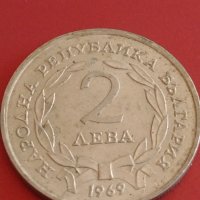 Юбилейна монета 2 лева 1969г. Рядка 90г. От освобождението на България 43063, снимка 5 - Нумизматика и бонистика - 43880012