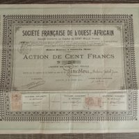 Акция от Франция 1906, снимка 1 - Други ценни предмети - 40000973