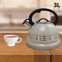 Луксозен чайник с мраморно покритие , снимка 3 - Съдове за готвене - 44097002