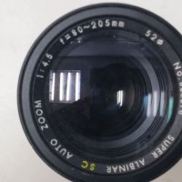 Обектив super albinar sc auto zoom 1:4.5 f=80~205mm, снимка 3 - Обективи и филтри - 26500403