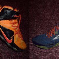 Nike LEBRON 12 Witness & BROOKS Cascadia 11 Men's Running Shoes, снимка 1 - Маратонки - 28954305