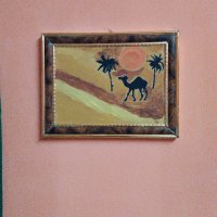  "Пустинен пейзаж" акрил върху дърво, снимка 5 - Картини - 37118457