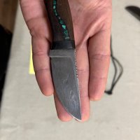 Нож ръчна изработка дамаск - дерач, снимка 7 - Ножове - 39877033