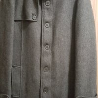 Дебело сиво палто, снимка 1 - Палта - 38877596