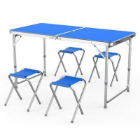 Подсилена Къмпинг маса с 4 стола, снимка 3 - Къмпинг мебели - 29780910
