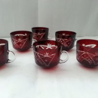 Кристални чаши , снимка 1 - Антикварни и старинни предмети - 33682558