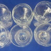 Кристални чаши за концентрат, столче, гравюра 6 бр, снимка 4 - Чаши - 39056789
