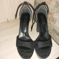 Дамски обувки с дебел ток. 39 номер, снимка 3 - Дамски обувки на ток - 43475129