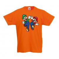 Детска тениска Супер Марио Mario & Luigi High Five, снимка 3 - Детски тениски и потници - 33089720