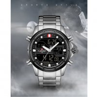 Мъжки часовник Naviforce, Неръждаема стомана, снимка 4 - Мъжки - 40201120