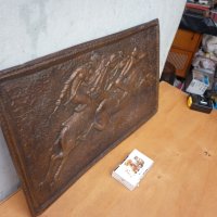 Старо голямо  пано  мед  47 / 28 см, снимка 4 - Антикварни и старинни предмети - 43389705