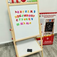 Детска дървена магнитна дъска, с български букви, българска азбука, образователна игра, играчка, снимка 5 - Образователни игри - 40824073