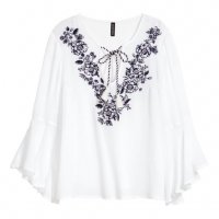 Нова - 45% H&M блуза 40 размер бяла , снимка 2 - Корсети, бюстиета, топове - 32754722