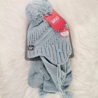 Зимен комплект шапка, шал и ръкавички 1-4г, снимка 3 - Шапки, шалове и ръкавици - 43309910