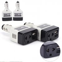 Power Converter Inverter 12/24V DC към 220V AC USB Мощно Универсално Зарядно за Автомобилна Запалка, снимка 1 - Навигация за кола - 37188549