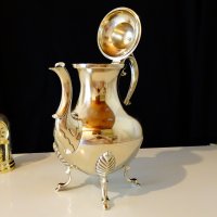 Английска кана,чайник никелово сребро. , снимка 6 - Антикварни и старинни предмети - 26268926