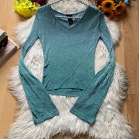 Лъскава блуза, снимка 1 - Блузи с дълъг ръкав и пуловери - 35028078