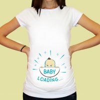 Дамска тениска с щампа за бременни - 34, снимка 2 - Дрехи за бременни - 27288208