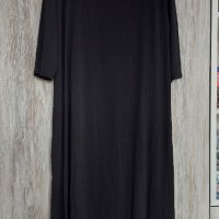3XL Дамска черна еластична рокля , снимка 2 - Рокли - 39814978