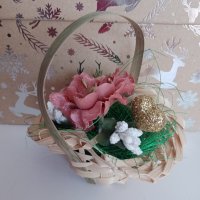 Малки кошнички за подаръци , снимка 6 - Изкуствени цветя - 44099374
