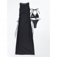 Бански с плажна рокля Grivola Black - S L размери, снимка 9 - Бански костюми - 32647296