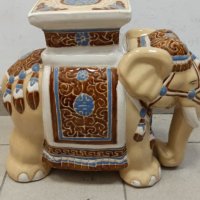 Голям керамичен слон, снимка 5 - Антикварни и старинни предмети - 32718501
