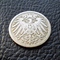 Стара монета 5 пфенига 1894 г.буква А -Германия - рядка , 130 годишна  !, снимка 6 - Нумизматика и бонистика - 39657977