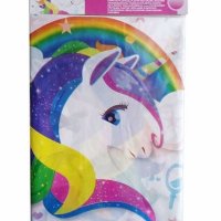 Еднорог unicorn Пони дъга найлонова покривка за парти рожден ден, снимка 1 - Покривки за маси - 33304727